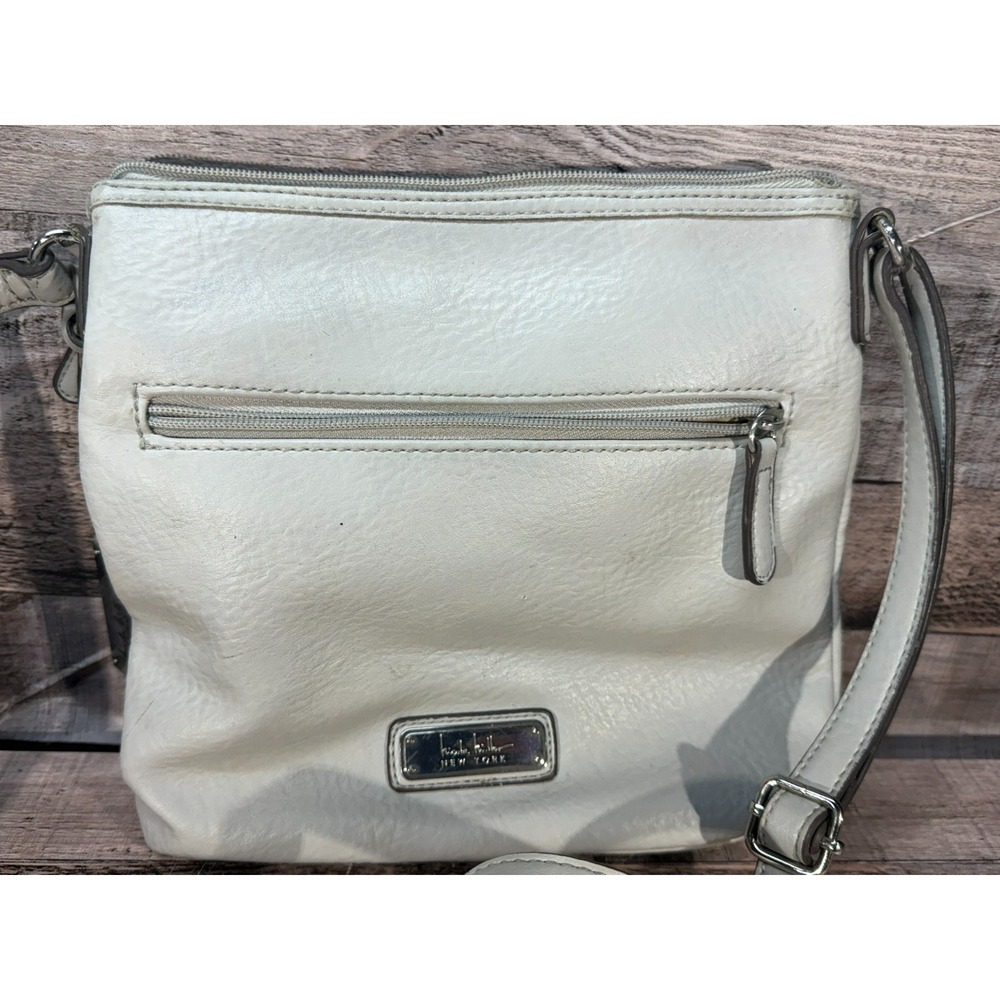 Nicole Miller New York Purse White Crossbody‎